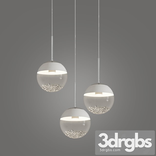 Montefio 3 led linear suspension by eglo 3dsmax Download - thumbnail 1