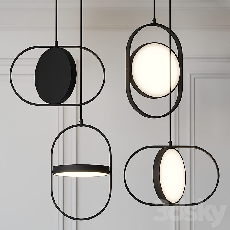 Moon-Inspired Pendant Light by Elina Ulvio 3DS Max - thumbnail 1