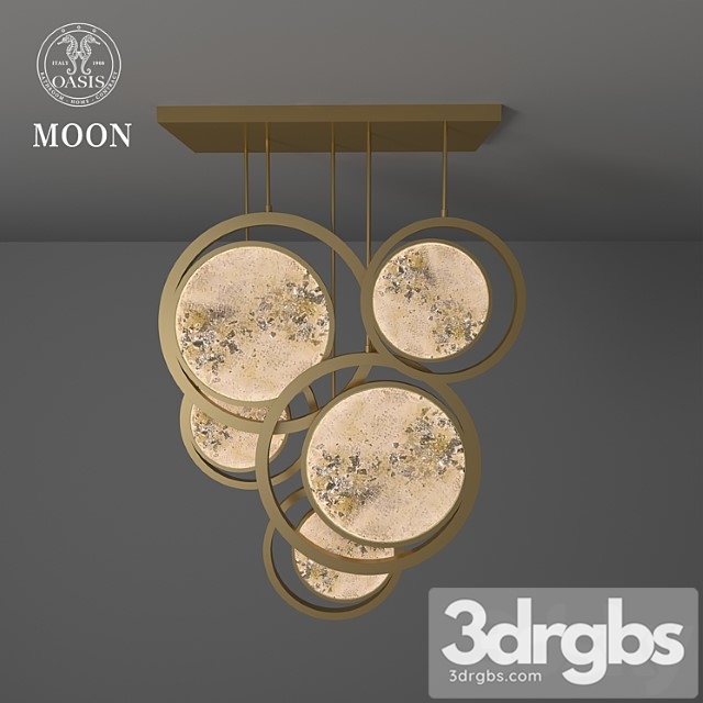 Moon pendant lamp 3dsmax Download - thumbnail 1