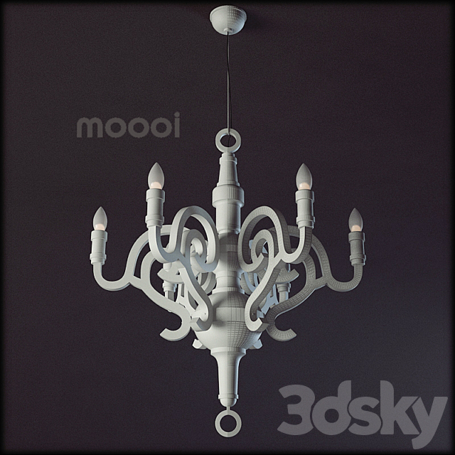 Moooi _ Paper Chandelier L 3DS Max Model - thumbnail 1