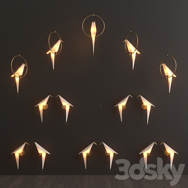 Moooi Bird Lights 2 3DS Max Model - thumbnail 2