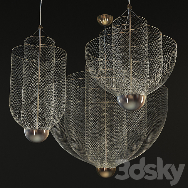 Moooi Meshmatics Chandeliers By Rick Tegelaar 3DSMax File - thumbnail 1