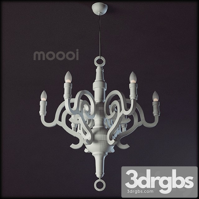 Moooi Paper Chandelier L 3dsmax Download - thumbnail 1