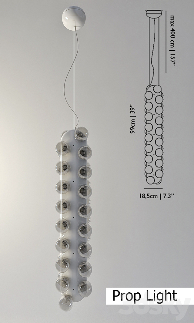 Moooi Prop Light 3DS Max Model - thumbnail 2