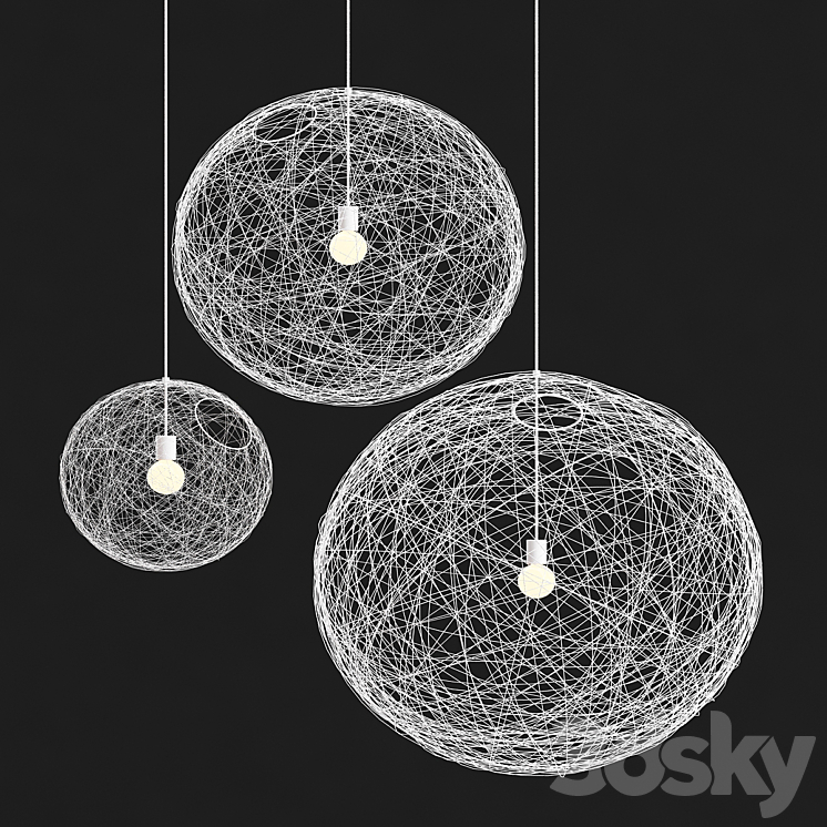 Moooi Random Pendant light 3DS Max Model - thumbnail 2