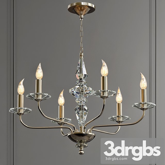 Moro crystal chandelier 3dsmax Download - thumbnail 1