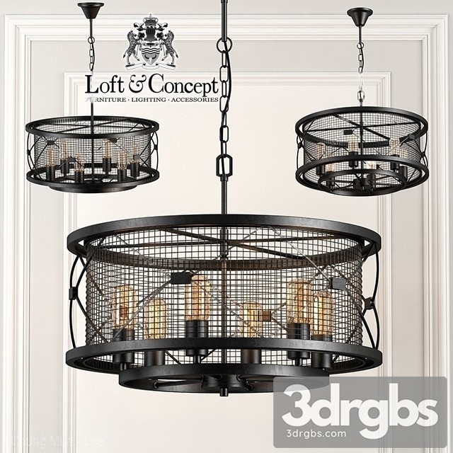 Mosquitoes Caster Chandelier 3dsmax Download - thumbnail 1