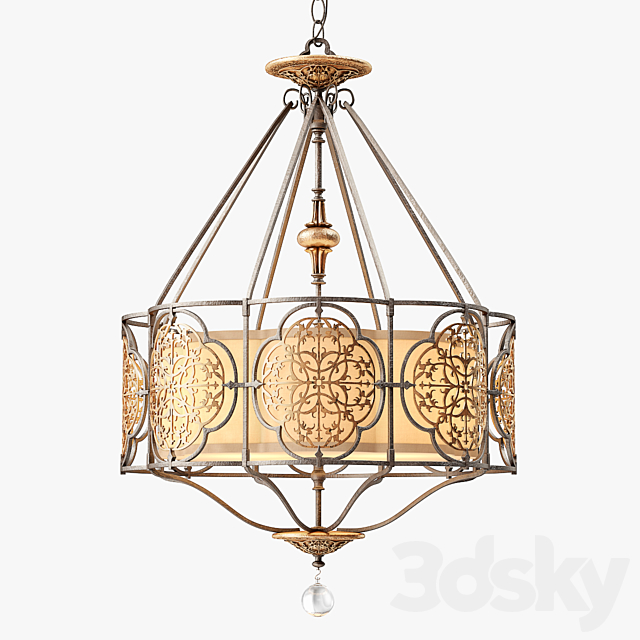 Murray Feiss Marcella 3 light Large Pendant 3DSMax File - thumbnail 1