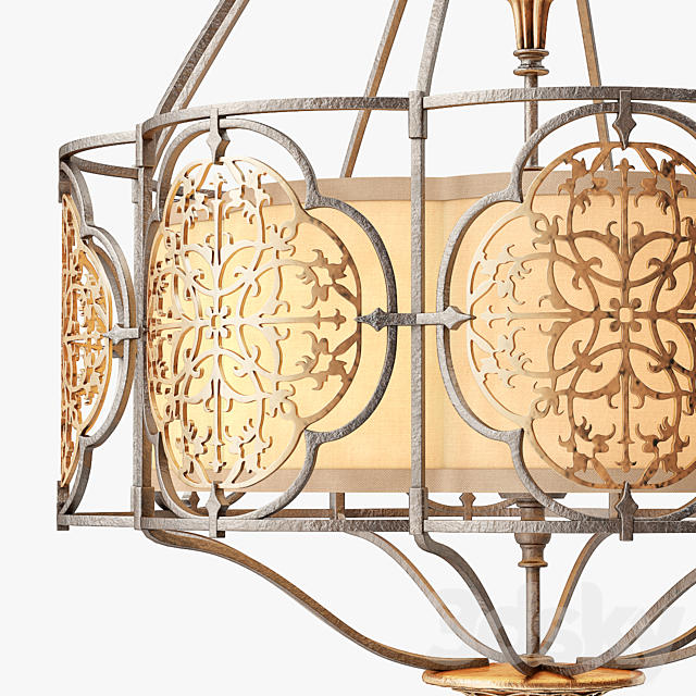 Murray Feiss Marcella 3 light Large Pendant 3DSMax File - thumbnail 2