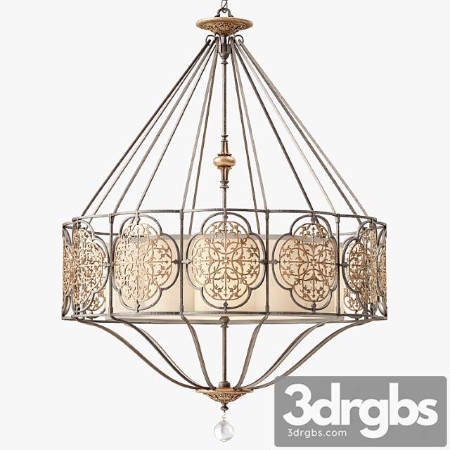 Murray Feiss Marcella 4 Light Uplight Chandelier 3dsmax Download - thumbnail 1