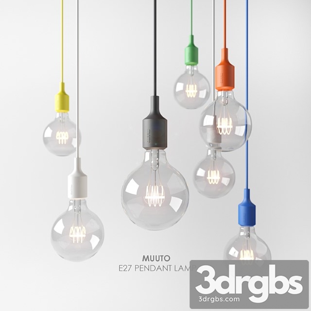 Muuto E27 Pendant Lamp 3dsmax Download - thumbnail 1