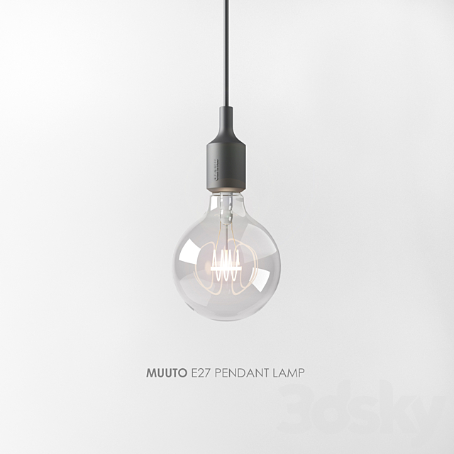 MUUTO. E27 Pendant Lamp 3DSMax File - thumbnail 2