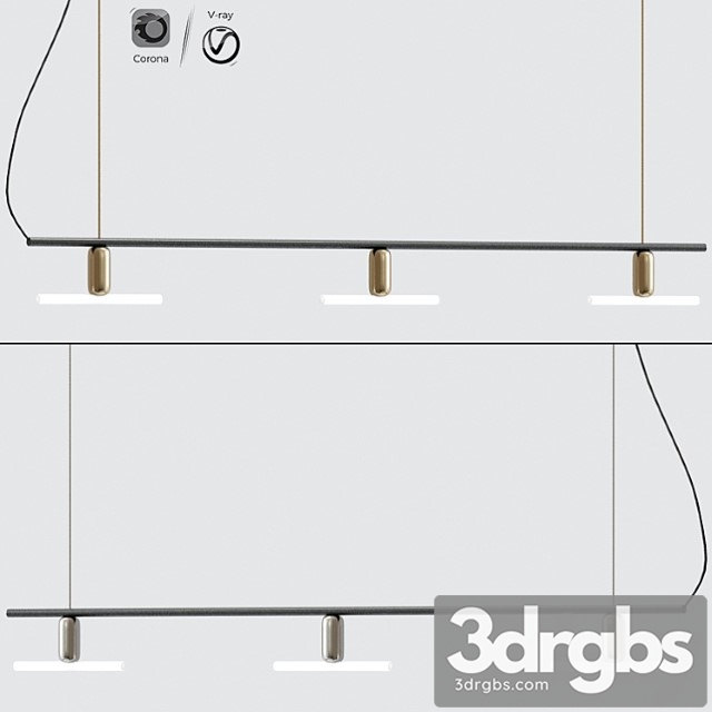 Nedgis linear ceiling chandelier - thumbnail 1