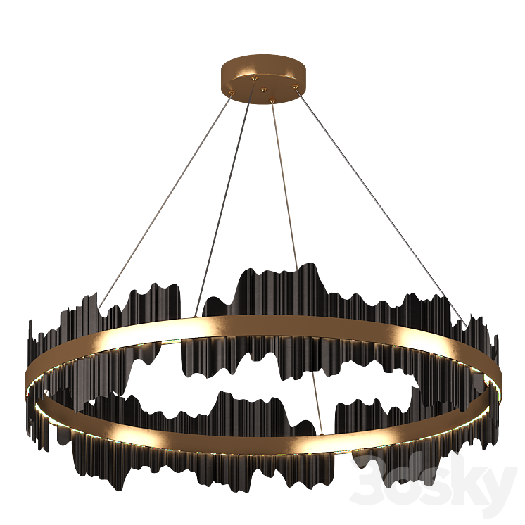 Nera Modern Ring Chandelier 3DS Max Model - thumbnail 1