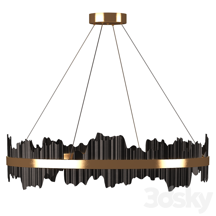 Nera Modern Ring Chandelier 3DS Max Model - thumbnail 2