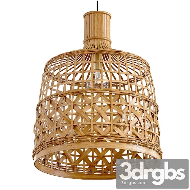 New bamboo ceiling lamp light alternative - thumbnail 1