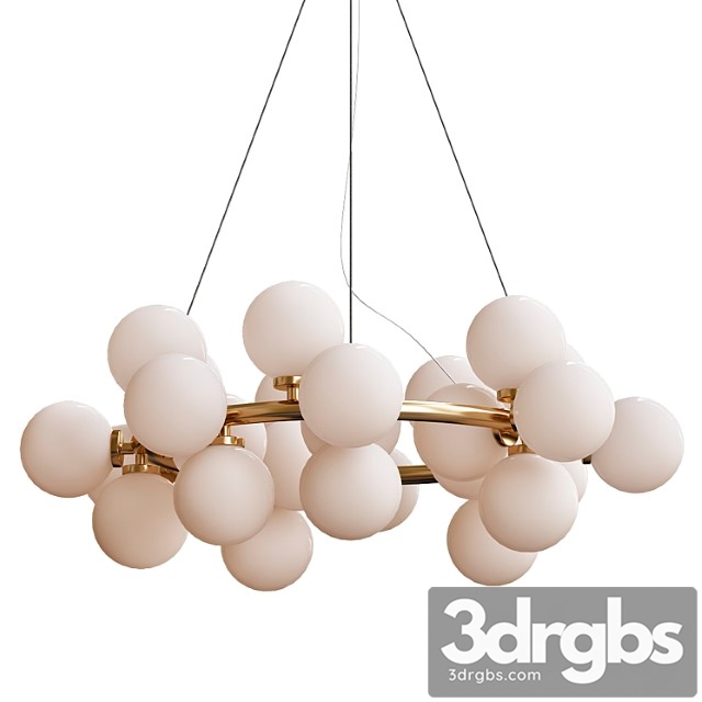 New Bubble Modern Led Pendant Lights Lamp 3dsmax Download - thumbnail 1