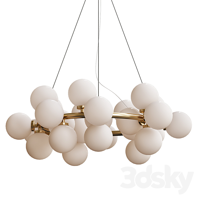 New Bubble Modern LED Pendant Lights Lamp 3DSMax File - thumbnail 1