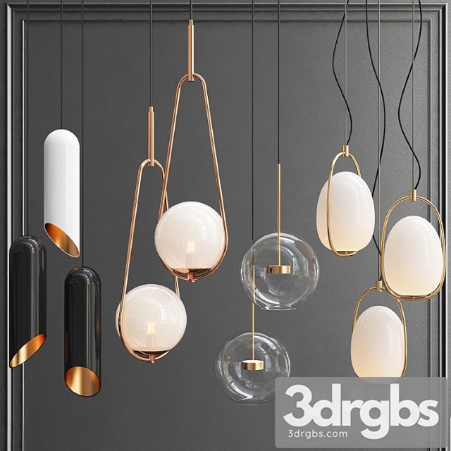 New collection of pendant lights 10 3dsmax Download - thumbnail 1