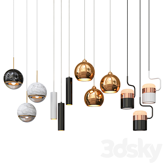 New Collection of Pendant Lights 2 3DSMax File - thumbnail 1