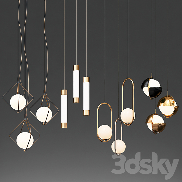 New Collection of Pendant Lights 3DSMax File - thumbnail 1