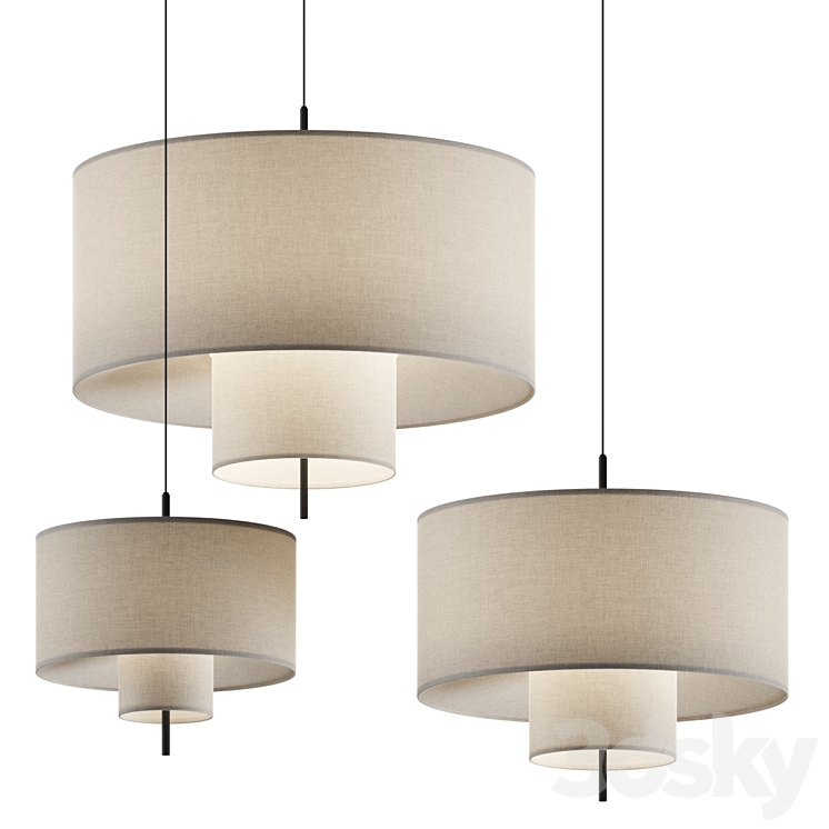 New Works Margin Pendant Lamps 3DS Max Model - thumbnail 1