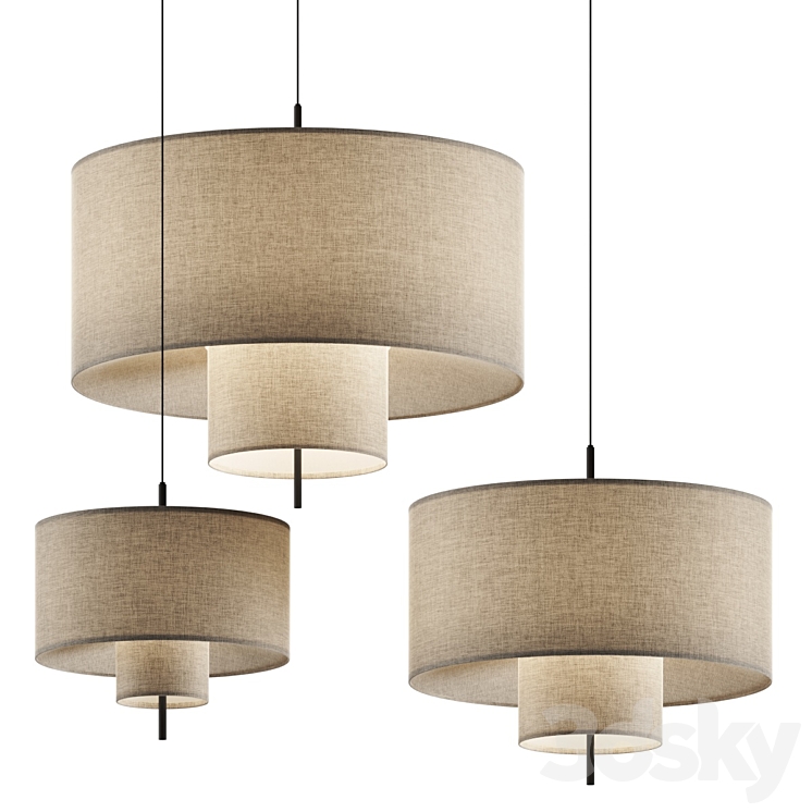 New Works Margin Pendant Lamps 3DS Max Model - thumbnail 2