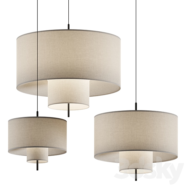 New Works Margin Pendant Lamps 3DSMax File - thumbnail 1