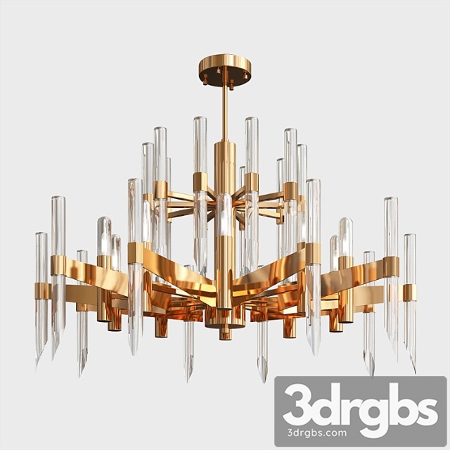 Nordic Crystal Chandelier 3dsmax Download - thumbnail 1