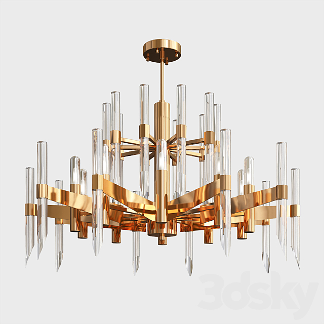 Nordic crystal chandelier 3DSMax File - thumbnail 1