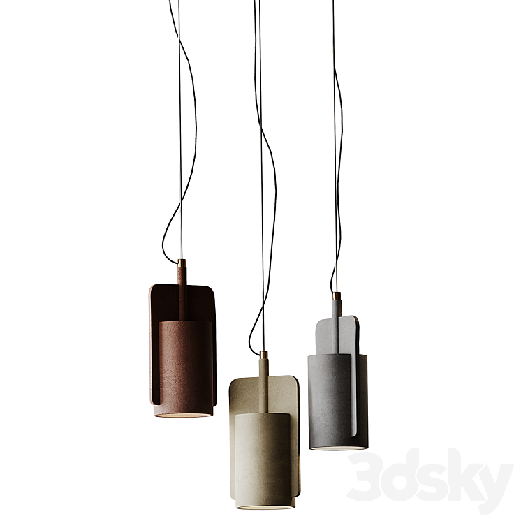 Nordic Industrial Style Restaurant Pendant 3DS Max Model - thumbnail 1