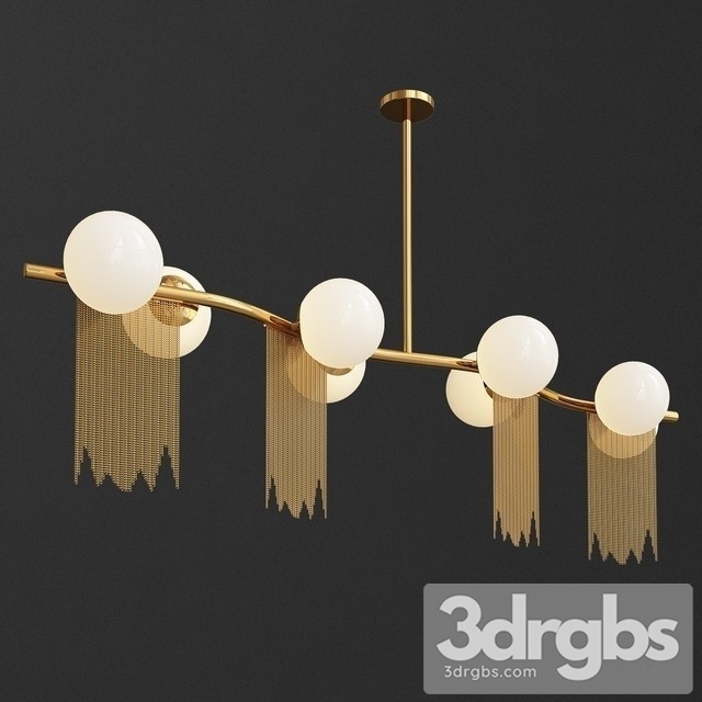 Nordic Modern Creative Tassel Lights 3dsmax Download - thumbnail 1