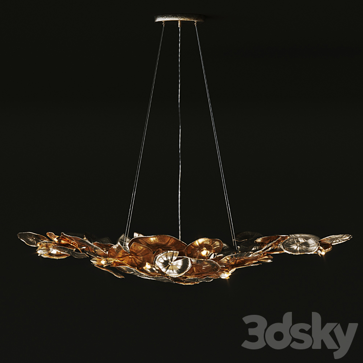 NYMPHEA Chandelier Vetvi Store 3DS Max Model - thumbnail 2