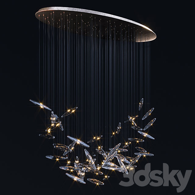 OCHRE MOONLIGHT MURMURATION 64 and 20 drops 3DSMax File - thumbnail 1