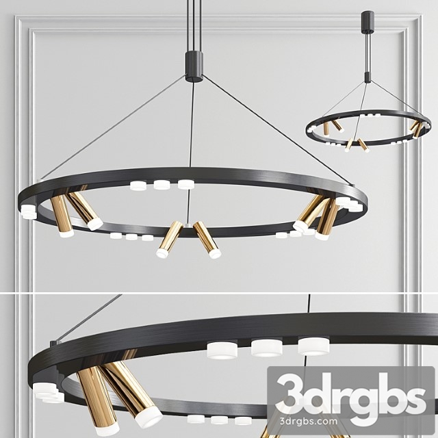 Odeon light beveren chandelier 3dsmax Download - thumbnail 1