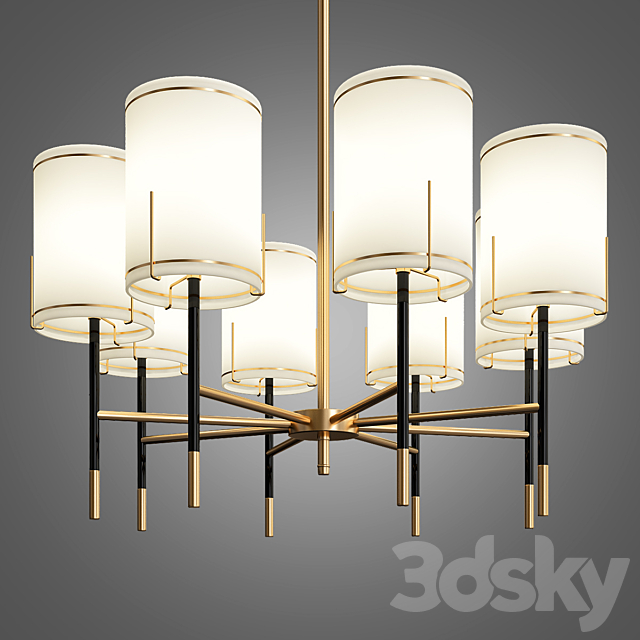 Odeon Light chandelier 3DSMax File - thumbnail 1