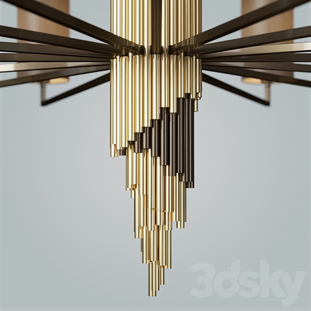 Officina Luce “SHINE” Chandelier – 2811 3DS Max Model - thumbnail 2