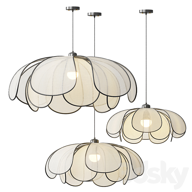 Okai Pendant Lamp 3DS Max Model - thumbnail 3