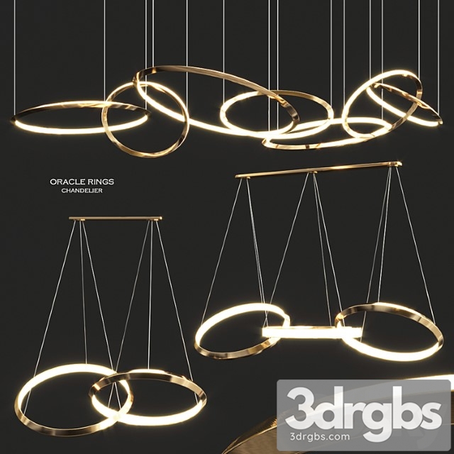 Oracle rings chandelier by christopher boots - thumbnail 1