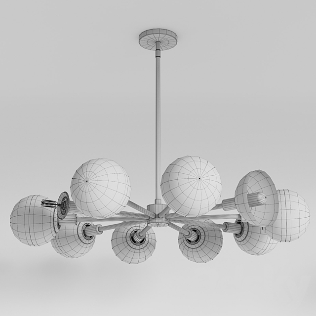 Orb 10-Light Rarial Pendant 3DSMax File - thumbnail 2