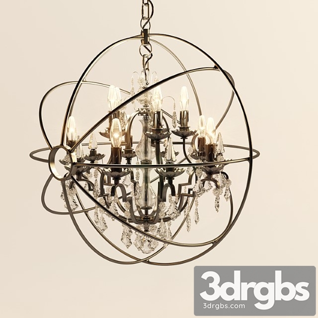 Orbe Chandelier 10 Cup 1 3dsmax Download - thumbnail 1