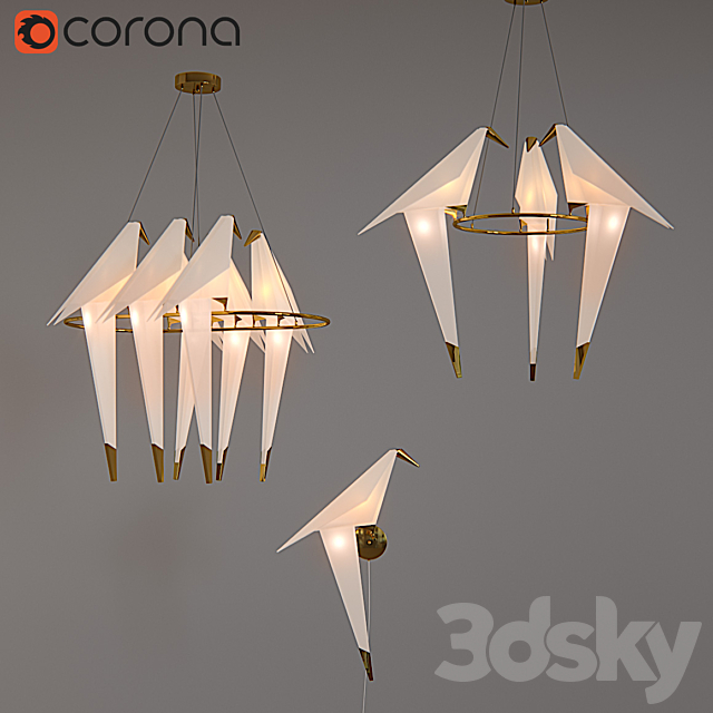 Origami Bird 3DSMax File - thumbnail 1