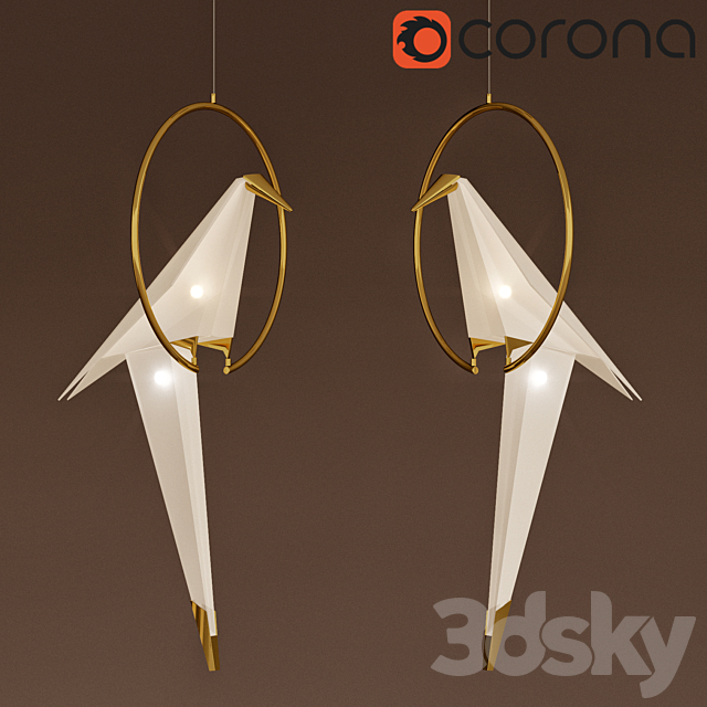 Origami Bird 3DSMax File - thumbnail 1