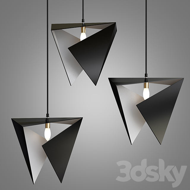 Origami light fixture 3DSMax File - thumbnail 1