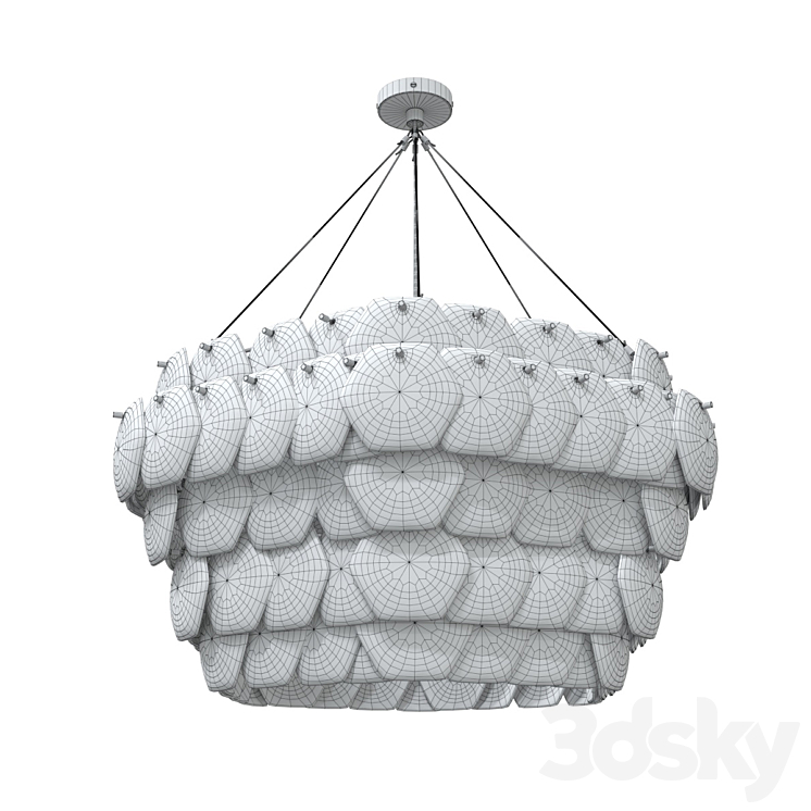 Original Btc Pendant Lamp Cranton Hexagonal 3DS Max Model - thumbnail 2