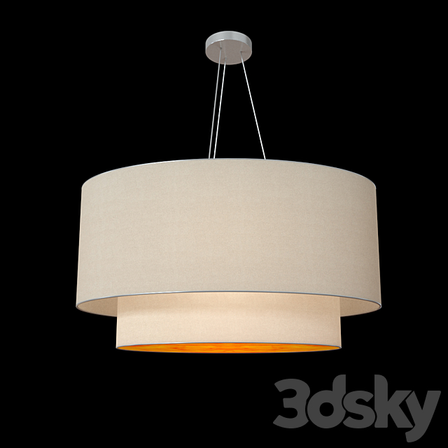 OVAL DOUBLE TIER LIGHT 3DSMax File - thumbnail 1