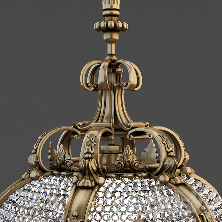 Palace chandelier 3DS Max Model - thumbnail 2