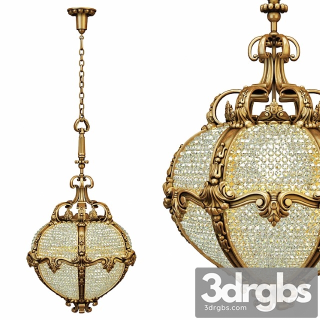 Palace Chandelier 3dsmax Download - thumbnail 1