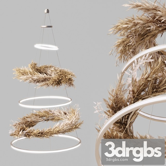 Pampas Chandelier 01 3dsmax Download - thumbnail 1