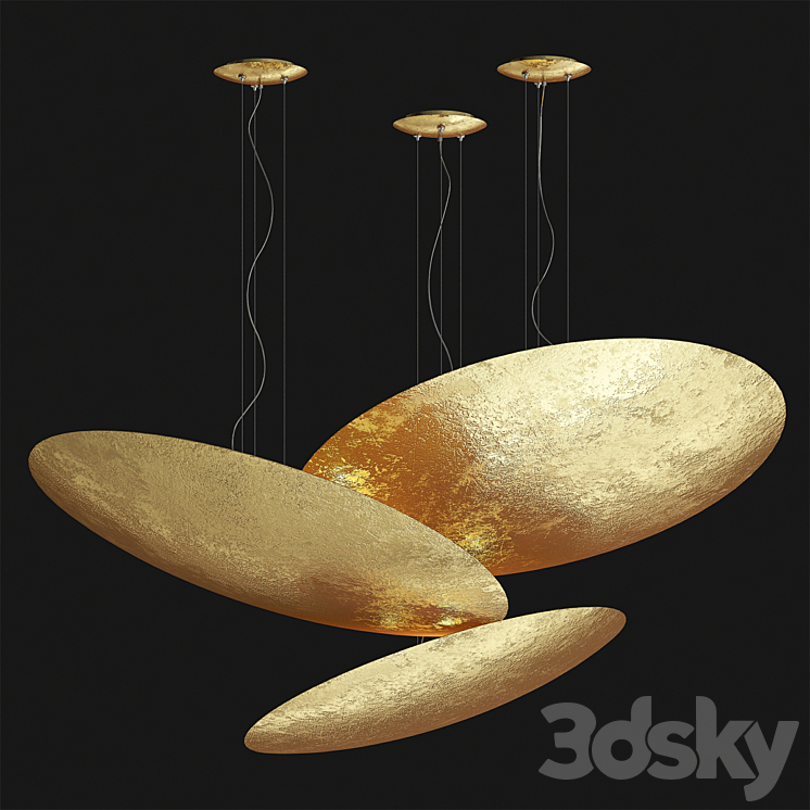 Panzeri GONG Pendant Lamp 3DS Max Model - thumbnail 1